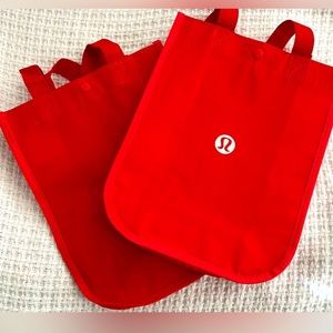 Lululemon Small Shopping Bags Set of 2
